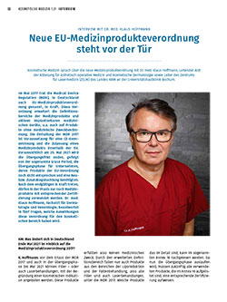 Dr. med. Klaus Hoffmann in DISKURS Dermatologie 2 | 2021
